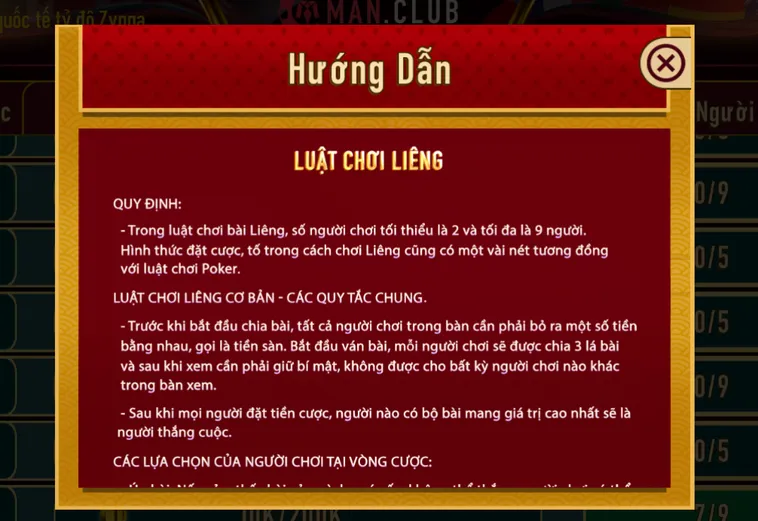 Hòa Mình Vào Sân Chơi Liêng Tại ManClub Đỉnh Cao Và Kịch Tính Nhất