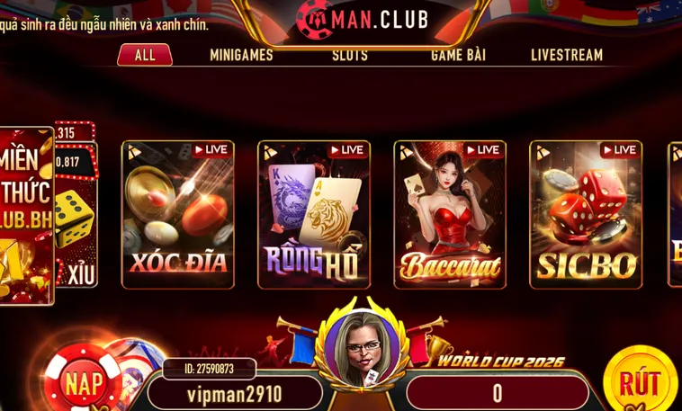 Chinh Phục Sảnh Live Casino Livestream Tại ManClub Với Hàng Ngàn Cơ Hội Thắng Lớn