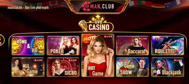 Chinh Phục Sảnh Live Casino Livestream Tại ManClub Với Hàng Ngàn Cơ Hội Thắng Lớn