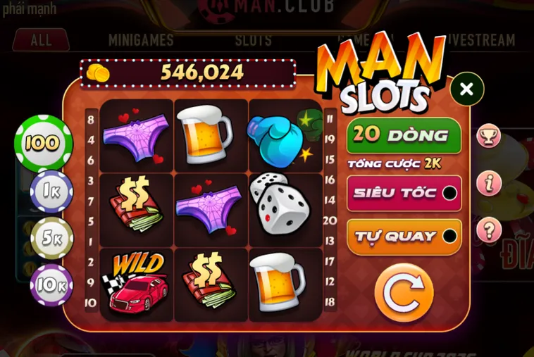 Chinh Phục Thế Giới Minigame Man Slot Tại ManClub Với Phần Thưởng Giá Trị Cực Cao