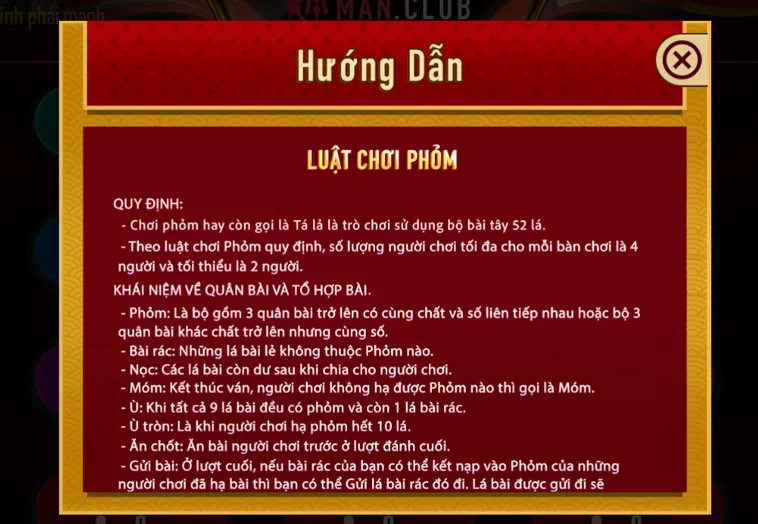 Trải Nghiệm Đỉnh Cao Game Bài Phỏm Tại ManClub Với Cơ Hội Thắng Lớn