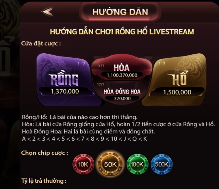 Chinh Phục Đỉnh Cao Rồng Hổ Livestream Tại ManClub Với Cơ Hội Thắng Lớn