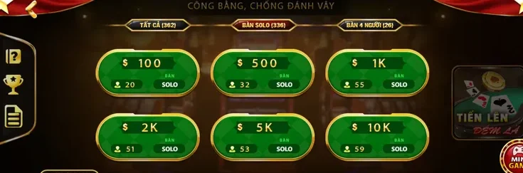 Trải Nghiệm Solo Tiến Lên Đếm Lá Tại ManClub Với Những Trận Đấu Đỉnh Cao